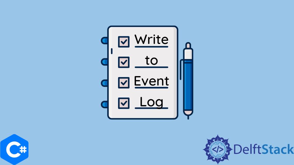 write application event log c#